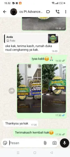 Testimonial Papan Bunga Pernikahan legok kidul