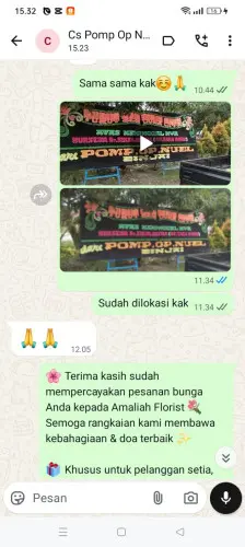 Testimonial Papan Bunga legok kidul