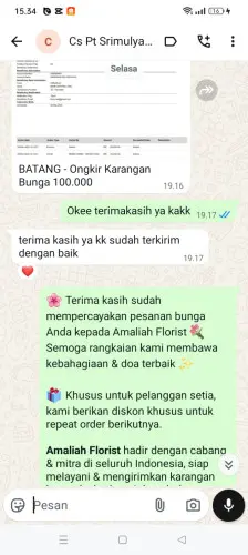 Testimonial Papan Bunga legok kidul