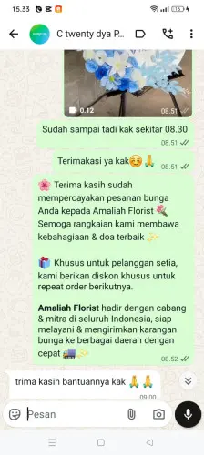 Testimonial Standing Flower legok kidul